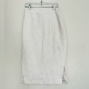 CO. Slit skirt in ivory size 6 NWT